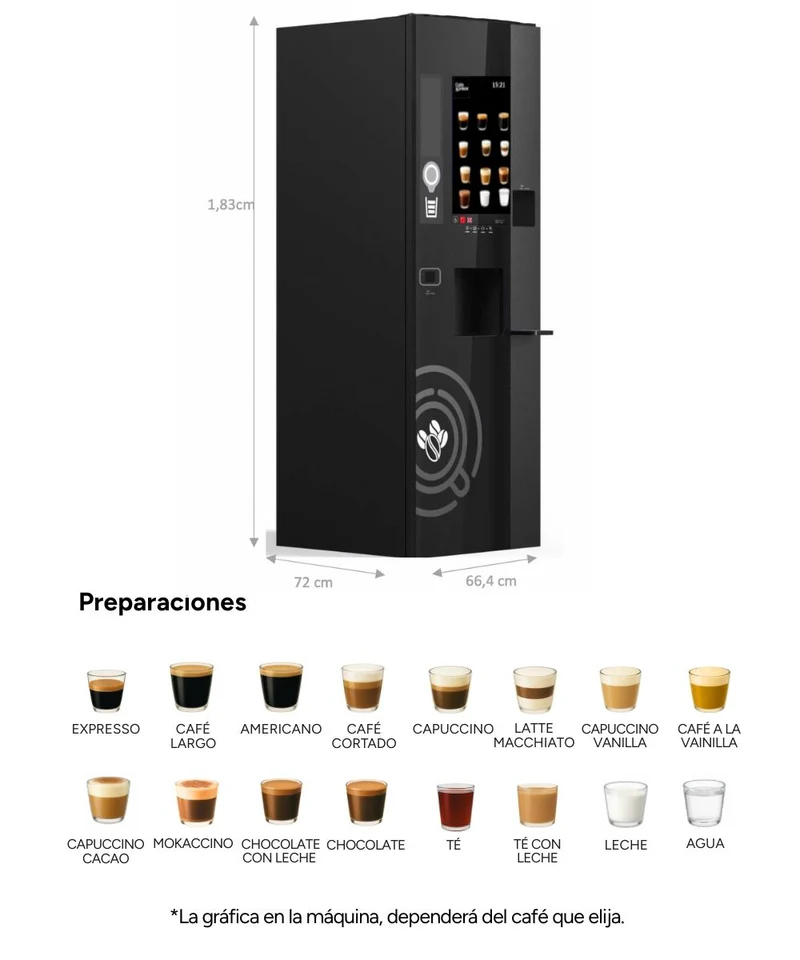 MAQUINA AUTOMATICA DE CAFE DE PEDESTAL JETINNO JL300 - Imagen 2